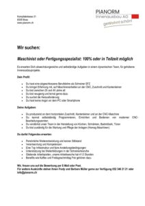 PIANORM Innenausbau AG PIANORM Innenausbau AG